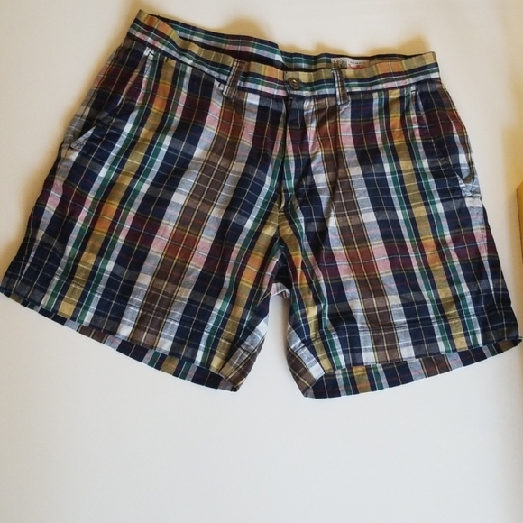 Men's Polo Madras Shorts - Picture 2 of 6